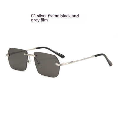 Rimless Sunglasses Thin Leg Thread For Men And Women