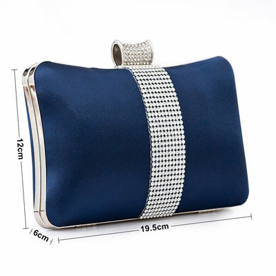 Rhinestone-studded Clutch Bag Banquet Fashion