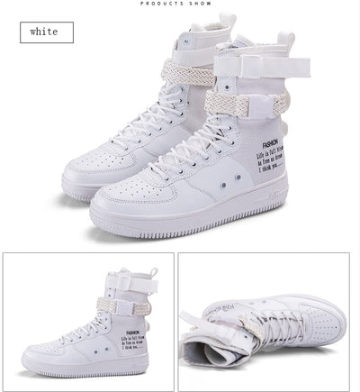 Fashion Couple Style Casual Trend High Top Board Shoes For Men