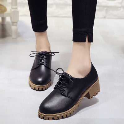 Spring new retro chunky shoes for women