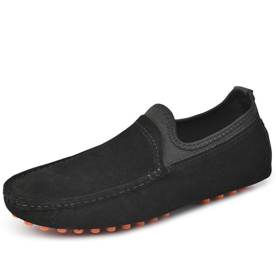 Breathable Genuine-Leather Casual Shoes Men Summer Moccasins Slip On