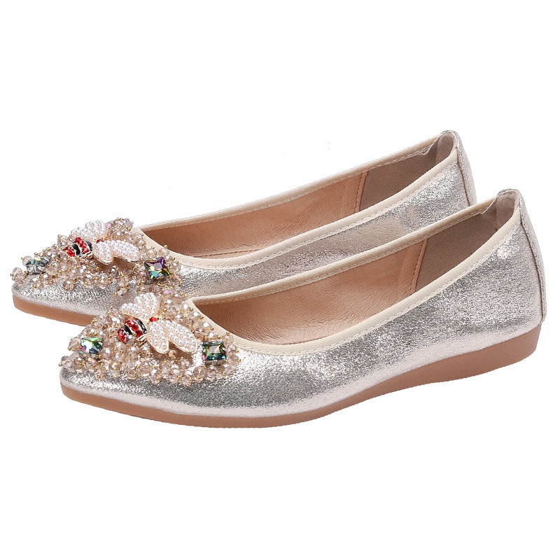 Rhinestone Single Women Casual Shoes