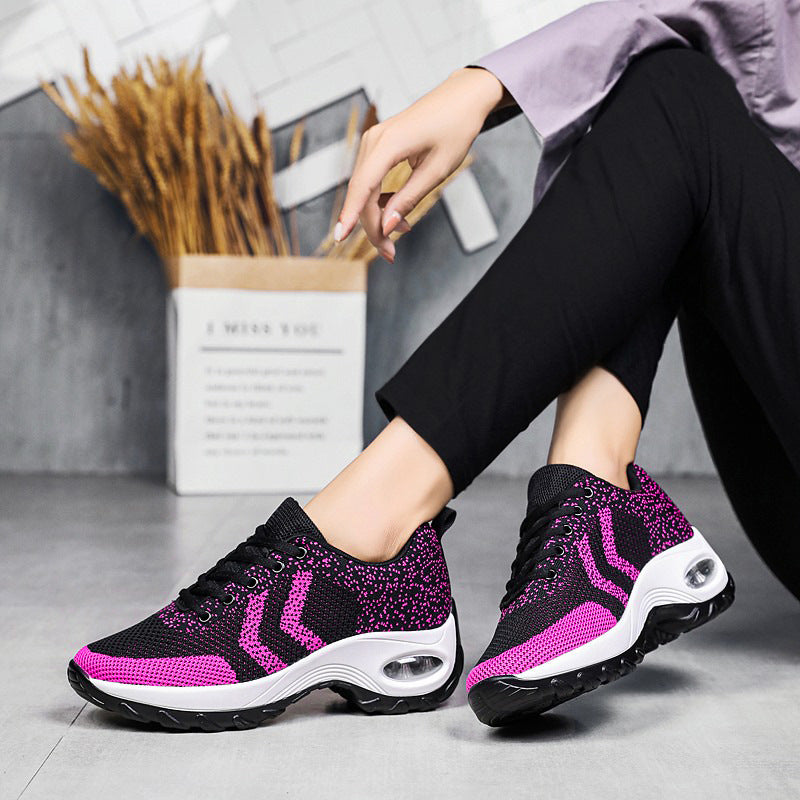 Air Cushion Heightening Shoes Women Breathable