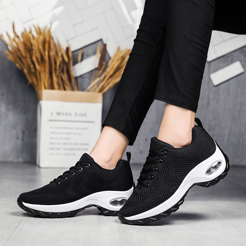 Air Cushion Heightening Shoes Women Breathable