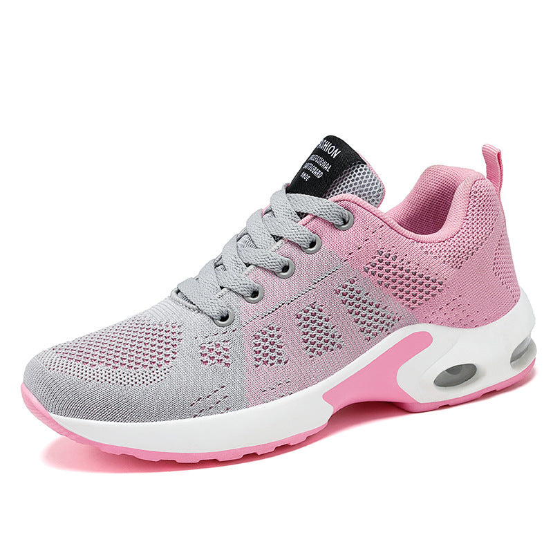 Casual Breathable Lightweight Mother Shoes Lace-up Cushioned Shoes Women