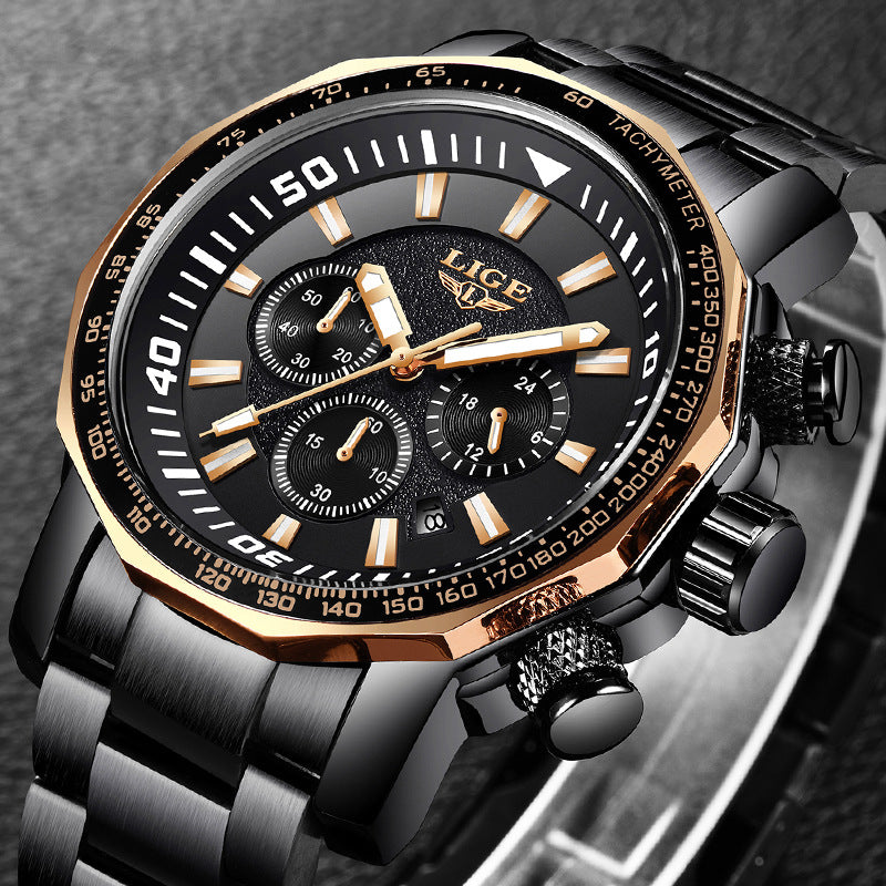 Fashion Trend Waterproof Multi-function Watch