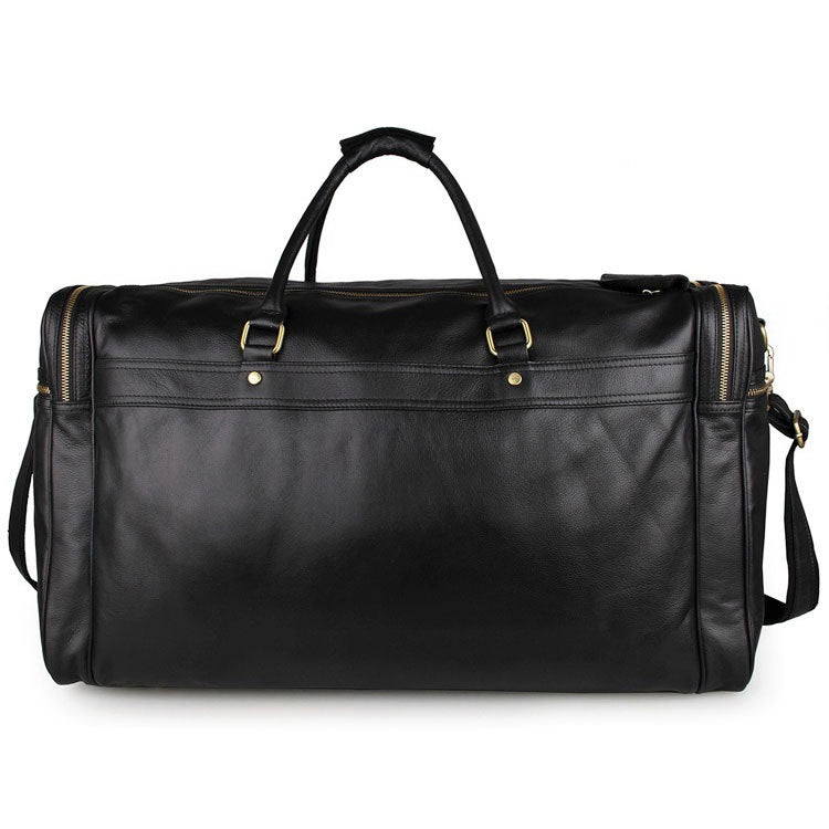 High-Capacity Men Genuine Leather Travel Bag