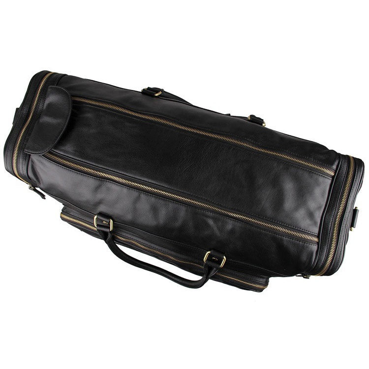 High-Capacity Men Genuine Leather Travel Bag