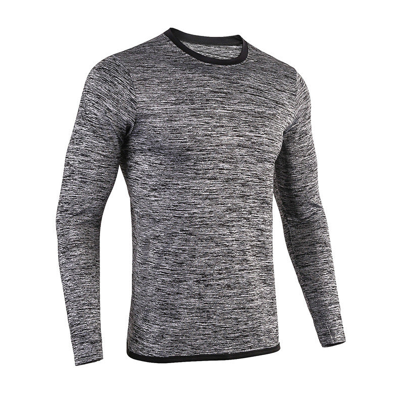 Men's Quick Drying T Shirt Outdoor Sports Running Plus Cashmere Quick Drying Clothes