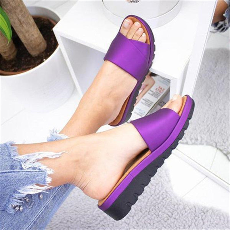 Comfortable Wedge Heel Mid-heel Women's Sandals