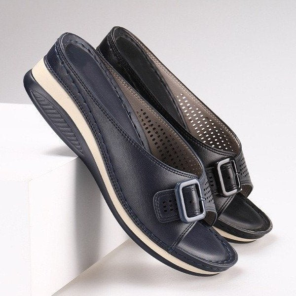 Women's Flat-soled Thick-soled Wedges Casual Shoes