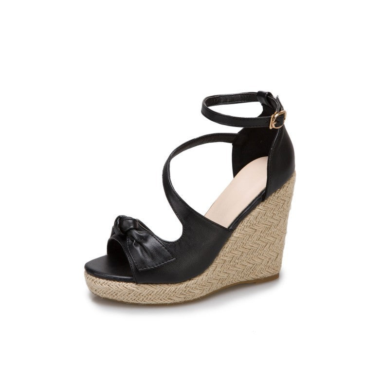 Thick Heel Pointed Toe Wedges