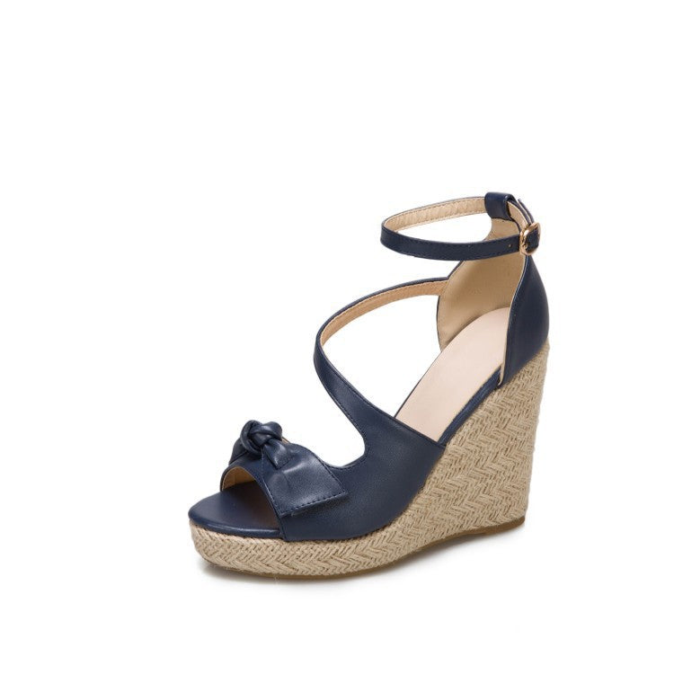 Thick Heel Pointed Toe Wedges