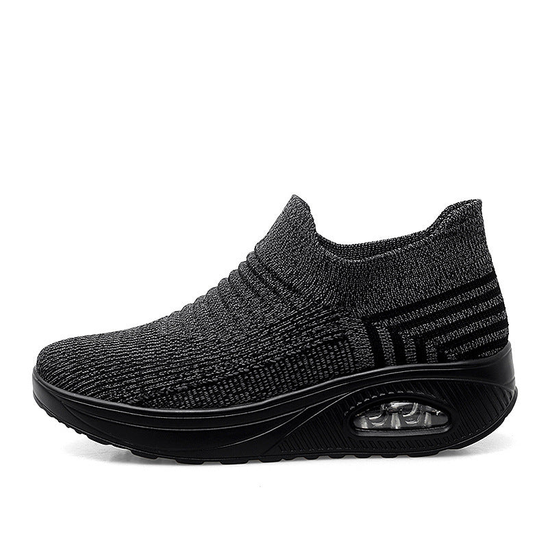 Slip-on Lazy Flying Woven Shaking Shoes Women