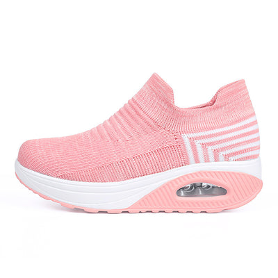 Slip-on Lazy Flying Woven Shaking Shoes Women