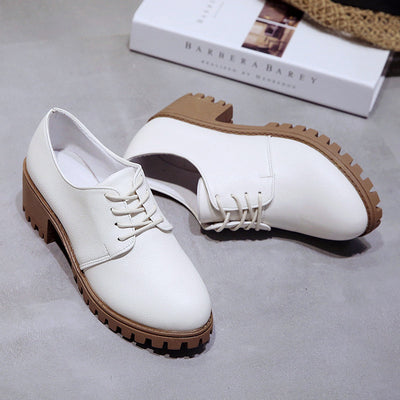 Spring new retro chunky shoes for women