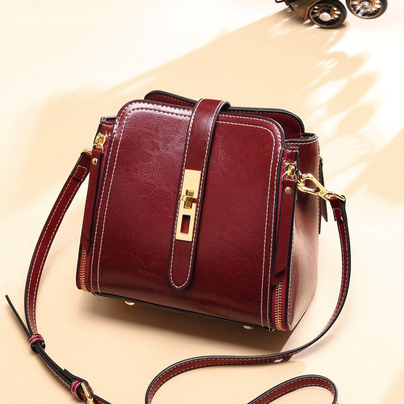 Fashion one-shoulder bucket bag