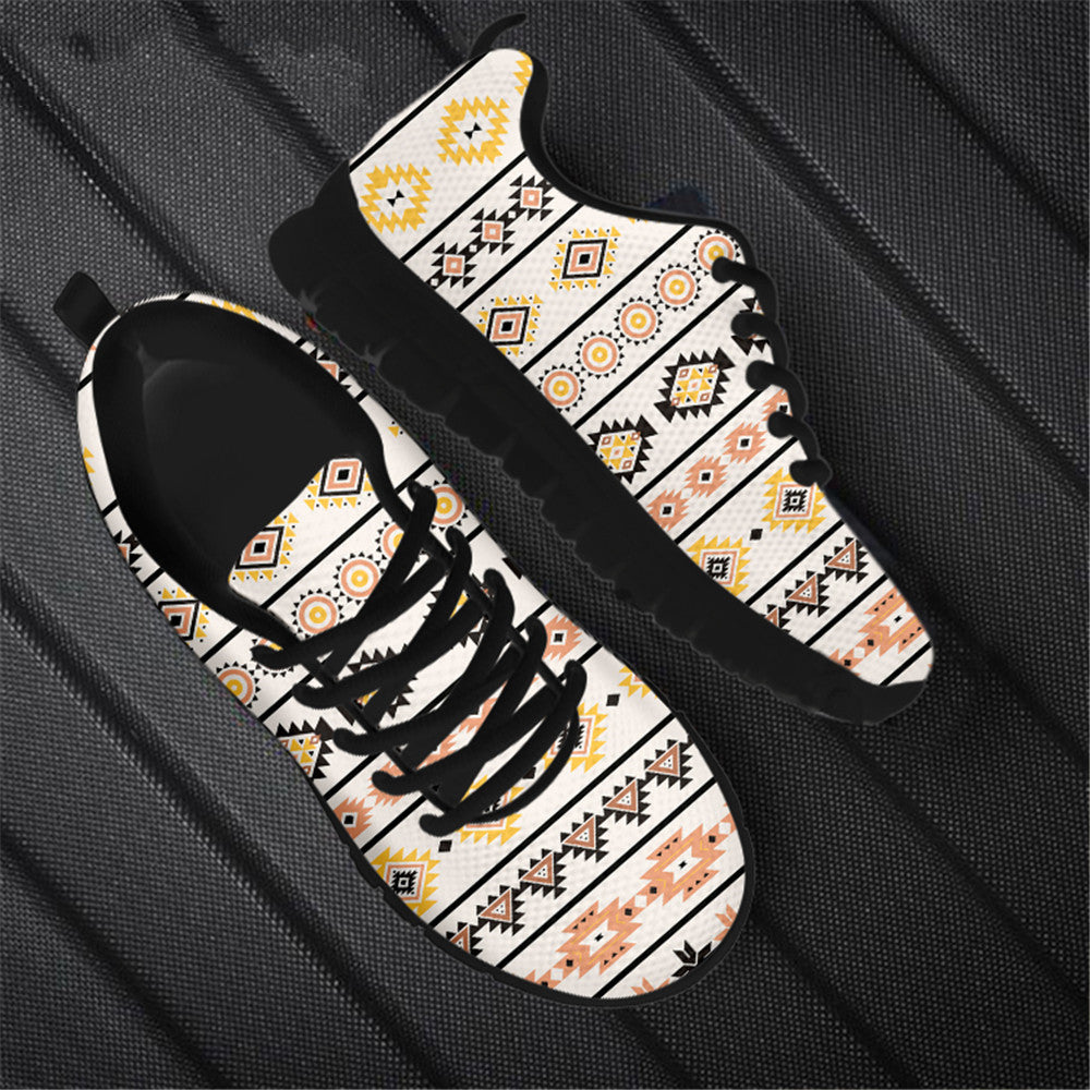 Printed Sports And Leisure Mesh Running Shoes Women