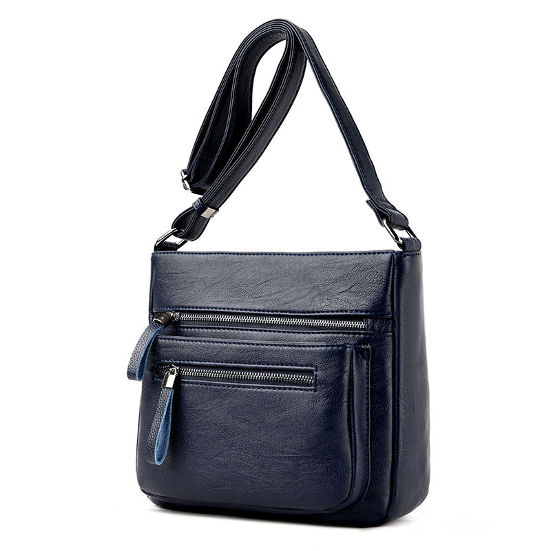 Soft leather shoulder bag