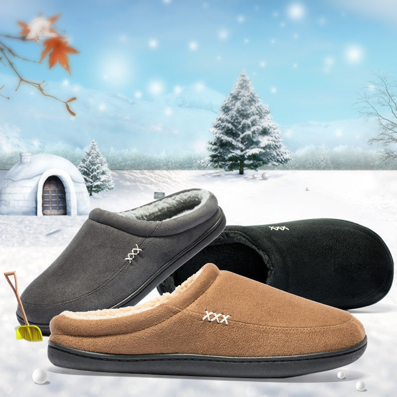 Warm Cotton Slippers Winter Men