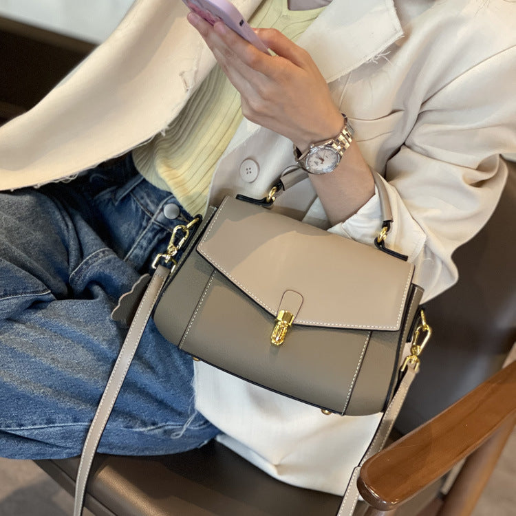 Women's Trendy All-match Genuine Leather Crossbody Shoulder Bag