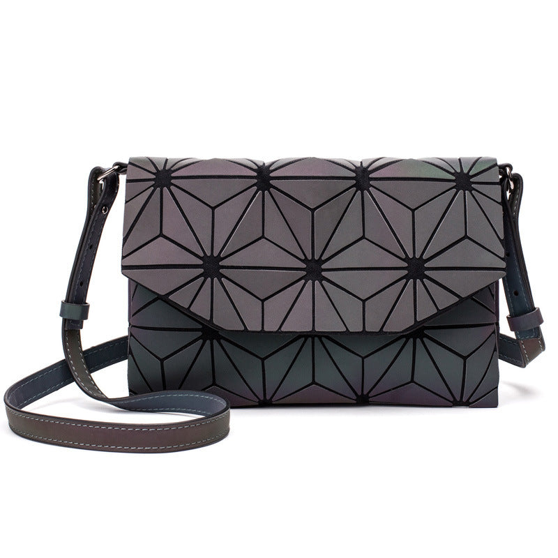 Luminous geometric crossbody bag