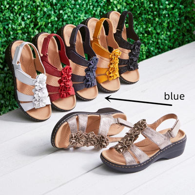 Hollow Wedge Heel Fish Mouth Casual Sandals