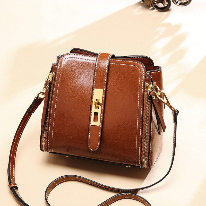 Fashion one-shoulder bucket bag