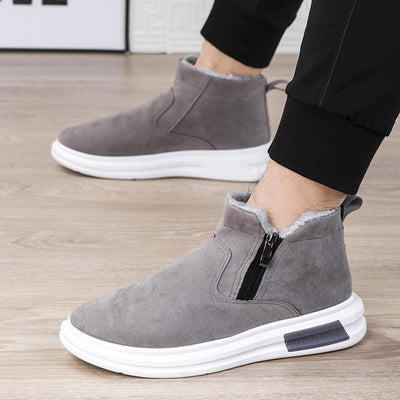 Winter Warm Flat Cotton Plush Shoes