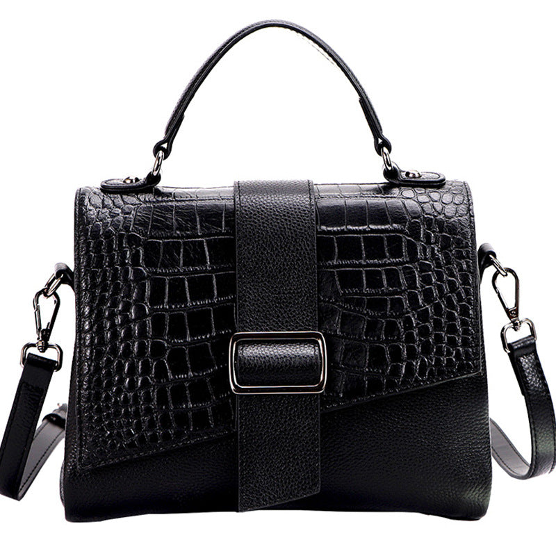 Large-capacity Genuine Leather Crossbody Small Square