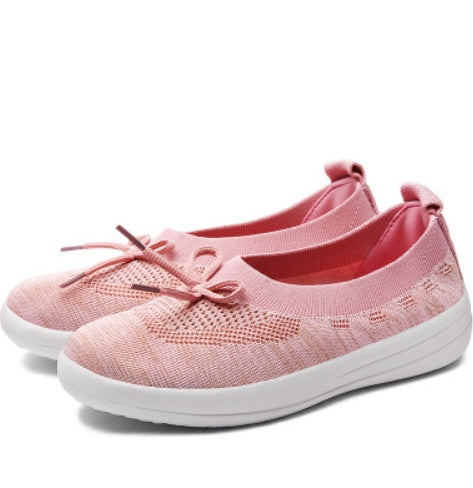 Flat with breathable mesh shoes women