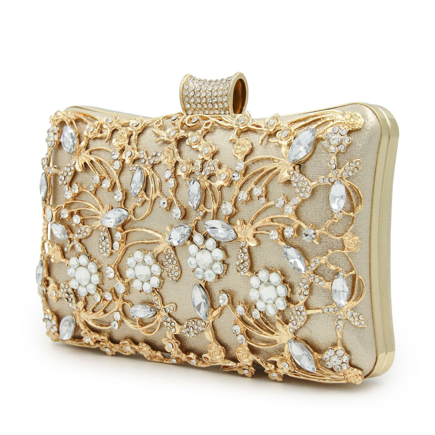 Hollow diamond cheongsam rhinestone bag clutch shoulder