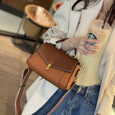 Women's Trendy All-match Genuine Leather Crossbody Shoulder Bag