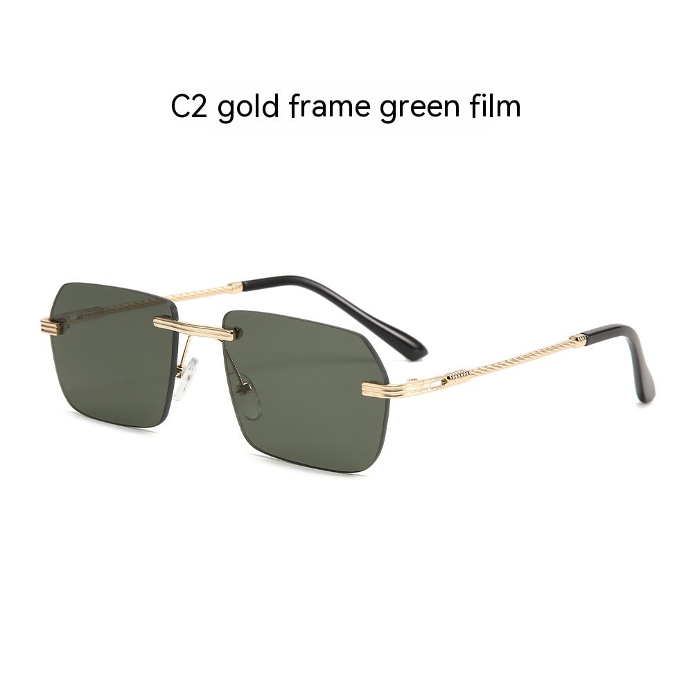 Rimless Sunglasses Thin Leg Thread For Men And Women