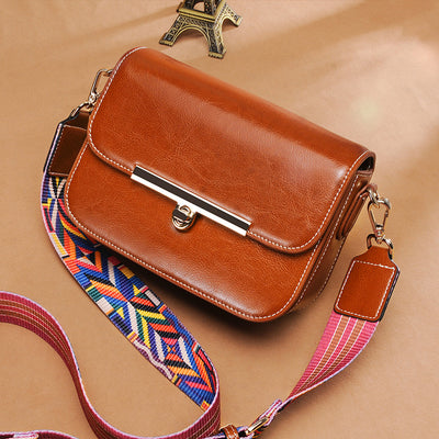 Genuine Leather Casual retros shoulder bag