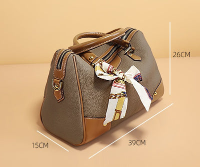 New Trendy High-end Leather Hand-held Messenger Bag