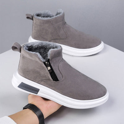 Winter Warm Flat Cotton Plush Shoes