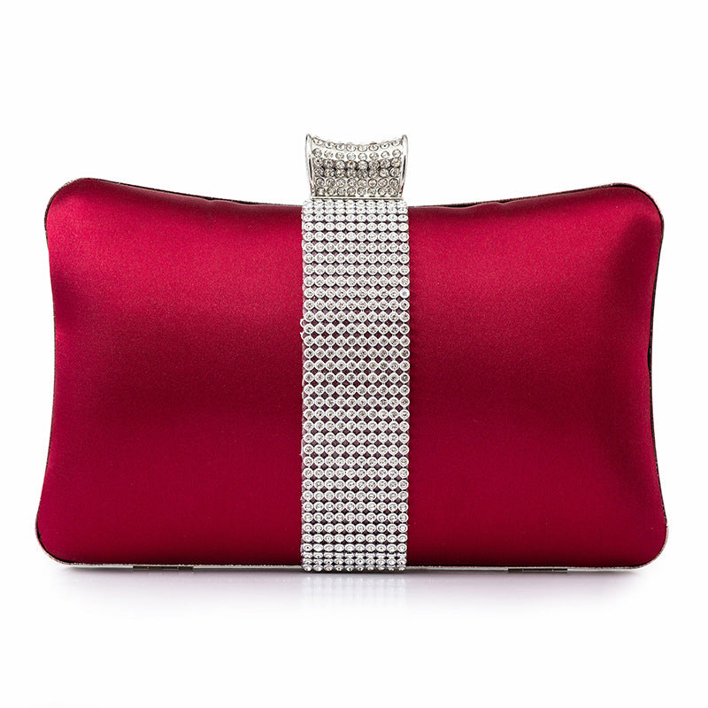 Rhinestone-studded Clutch Bag Banquet Fashion