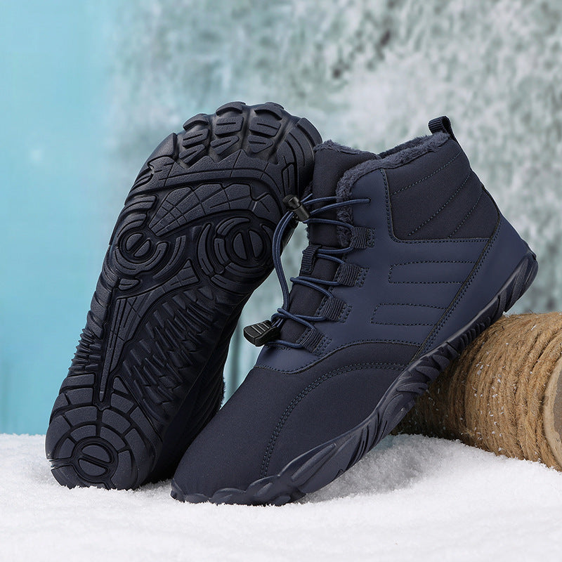 Outdoor Sports Cotton for Men and Women Winter Warm Slip-on Boots