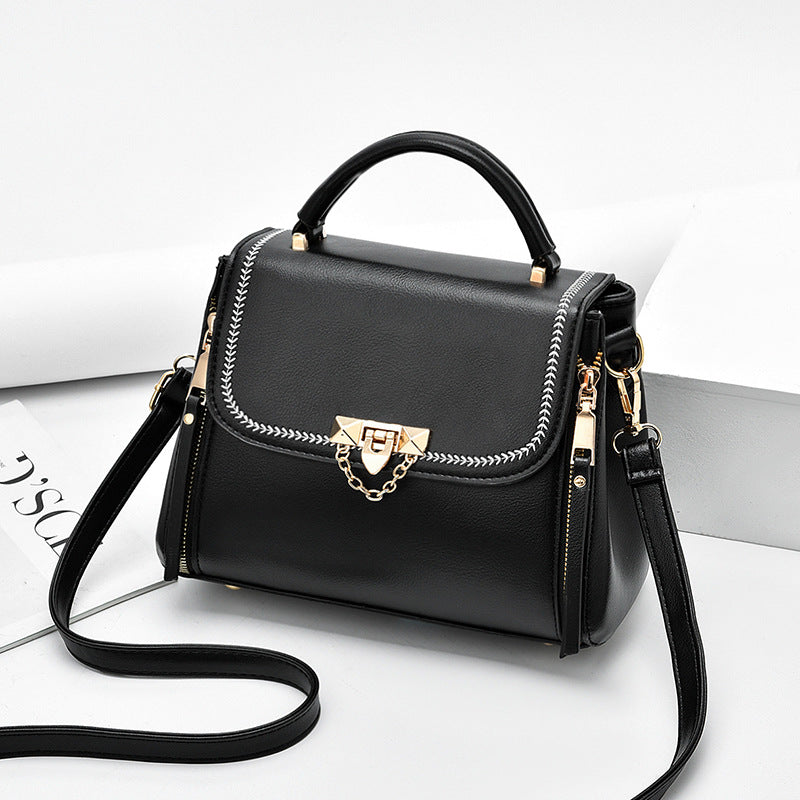 Fashionable Leather Small Square Bag