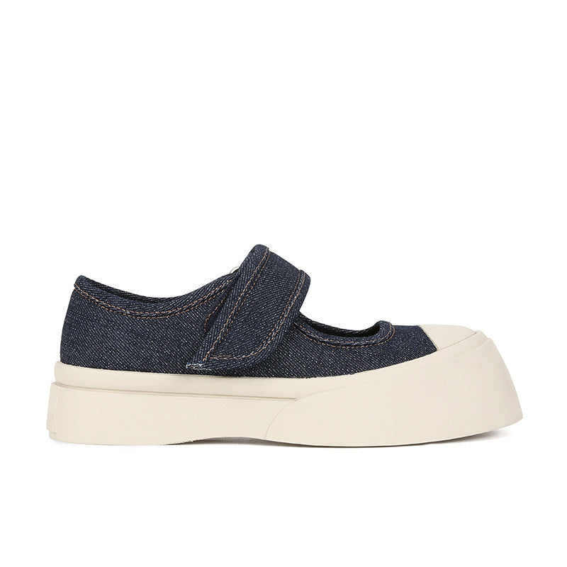 Velcro Platform Mary Jane Shoes Women