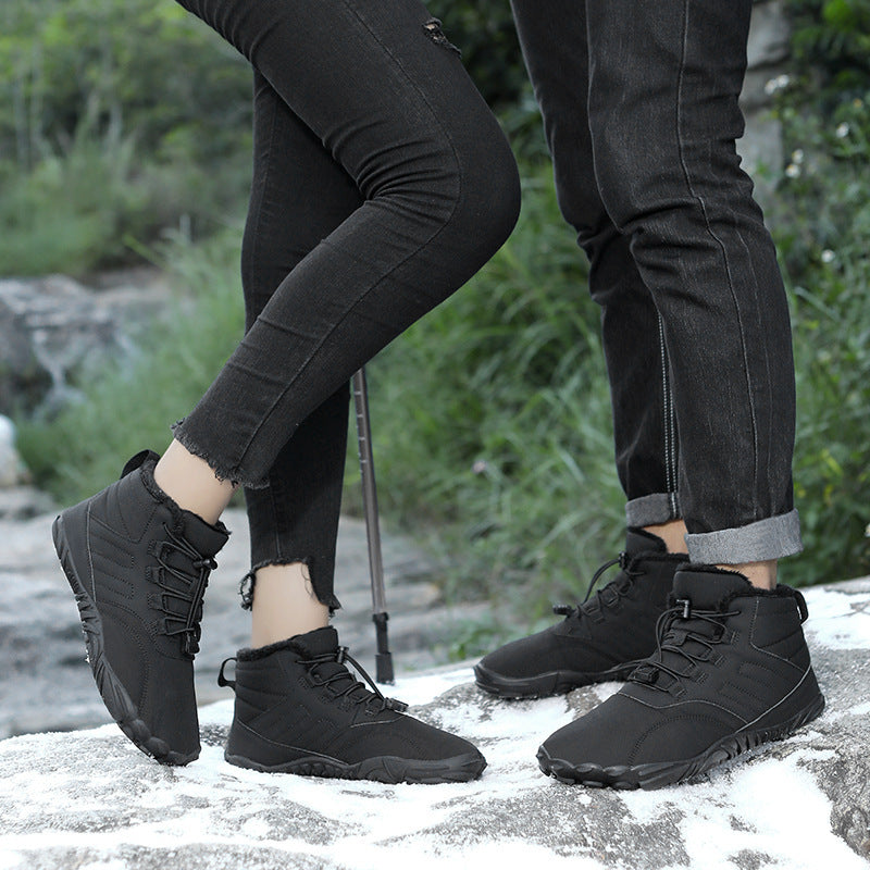 Outdoor Sports Cotton for Men and Women Winter Warm Slip-on Boots