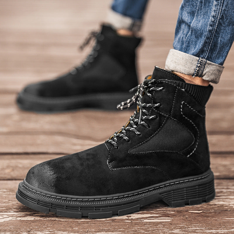 Autumn And Winter Martin Boots New Men’s Shoes Trend Versatile British