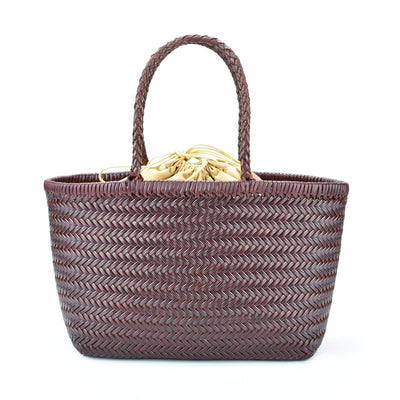 Genuine Leather French Vegetable Basket Bag