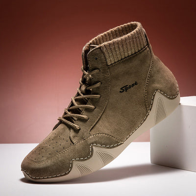 Men's High-top Lace-up British Style Shoes Men