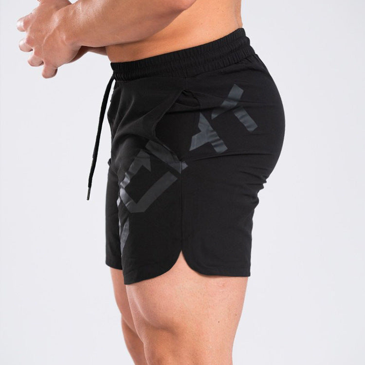 Elastic Thin Training Running  Men's Casual Quick-drying Knee Length Summer Sports Shorts