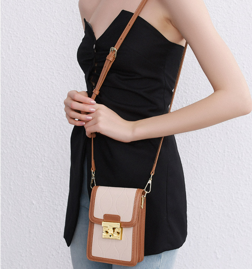 Fashion Mobile Phone Bag Women's Crossbody Mini Genuine Leather