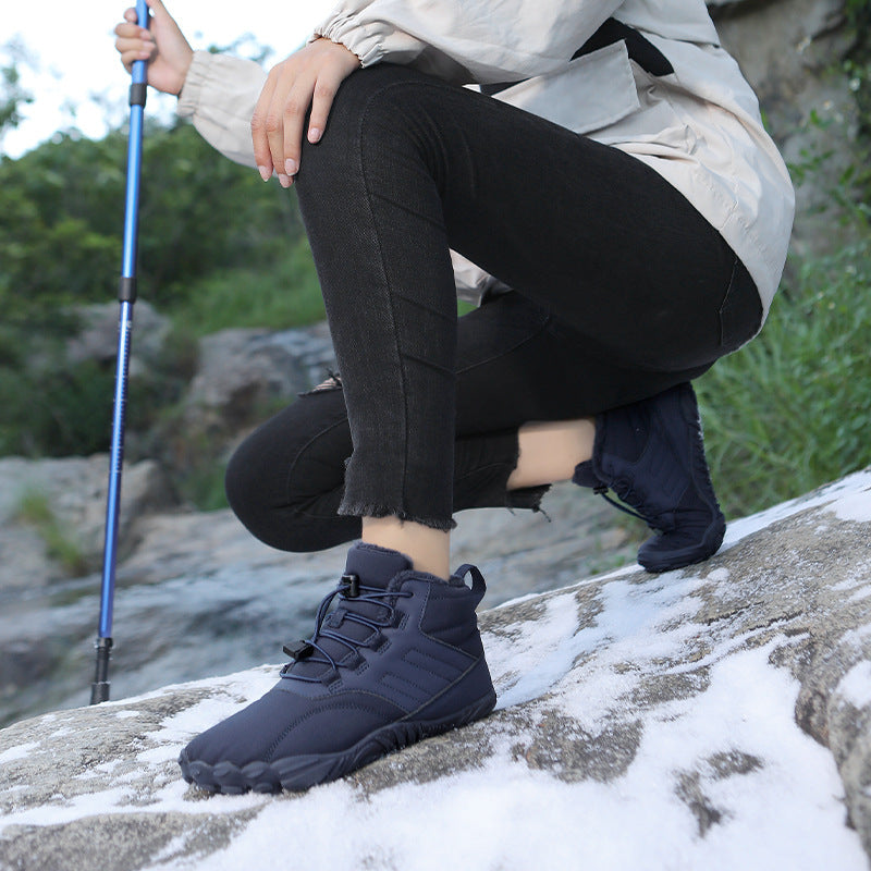 Outdoor Sports Cotton for Men and Women Winter Warm Slip-on Boots