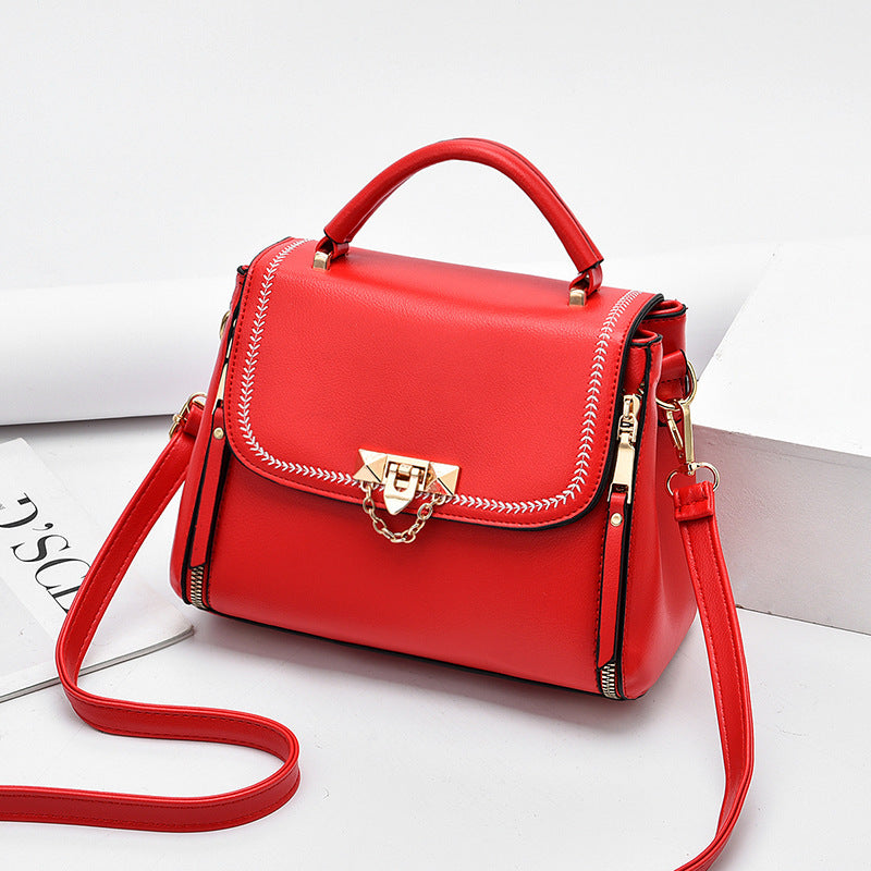 Fashionable Leather Small Square Bag