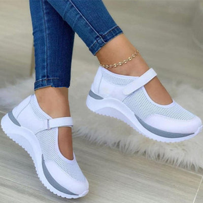 Women's Round Toe Velcro Platform Sandals